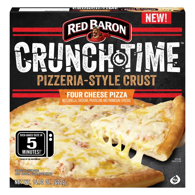 Crunch Time Pizzeria Style Crust Four Cheese Pizza Frozen