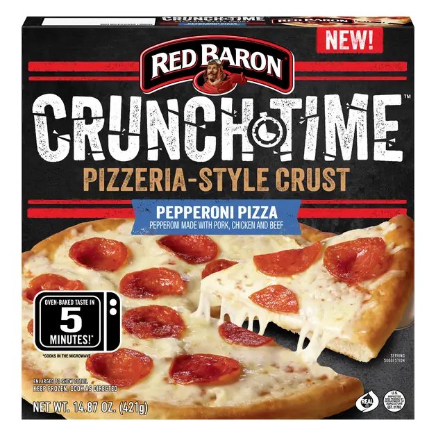 Crunch Time Pizzeria Style Crust Pepperoni Pizza Frozen