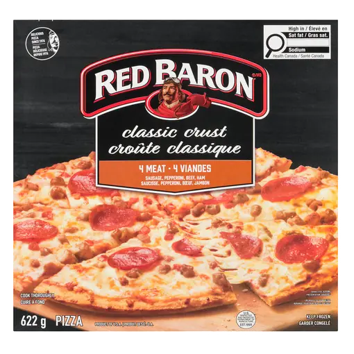Frozen Pizza Classic Crust Four Meat 623 g