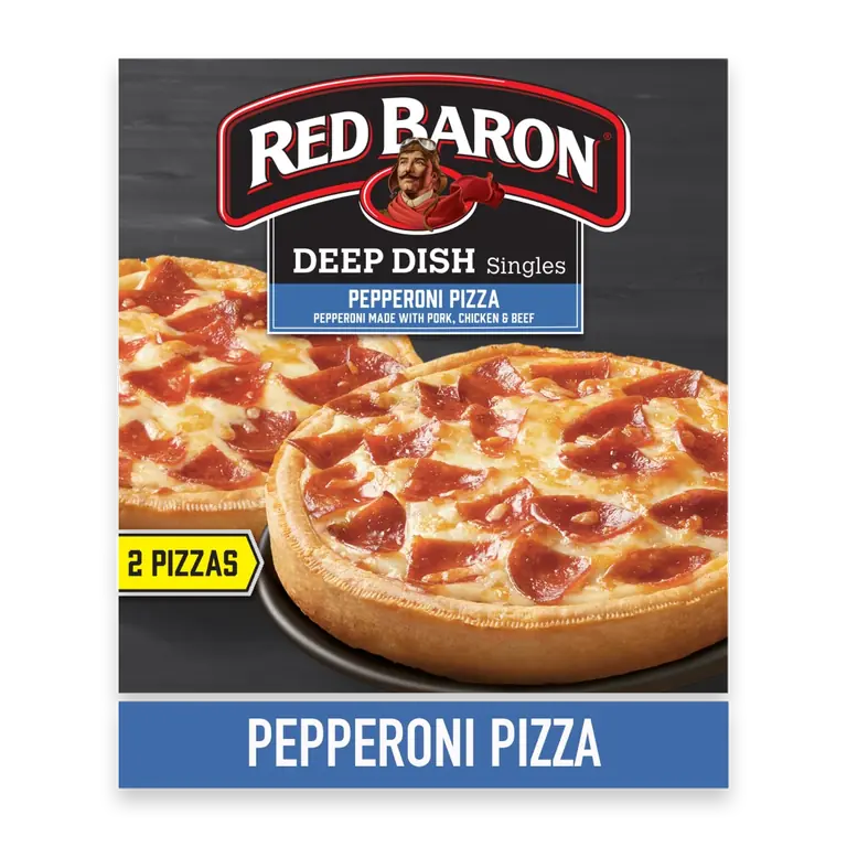 Pepperoni Deep Dish Singles Frozen Personal Pizza