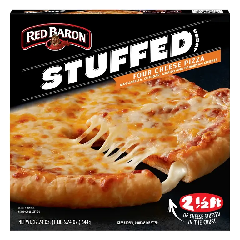 Red Baron Four Cheese Stuffed Crust Frozen Pizza, 22.75oz
