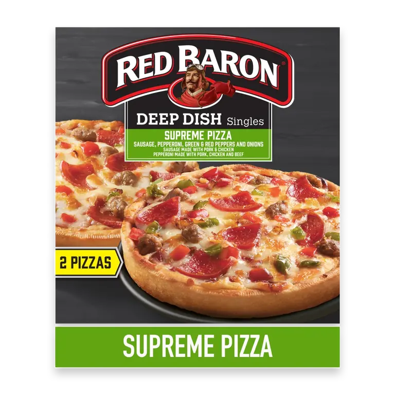 Supreme Deep Dish Singles Frozen Personal Pizza
