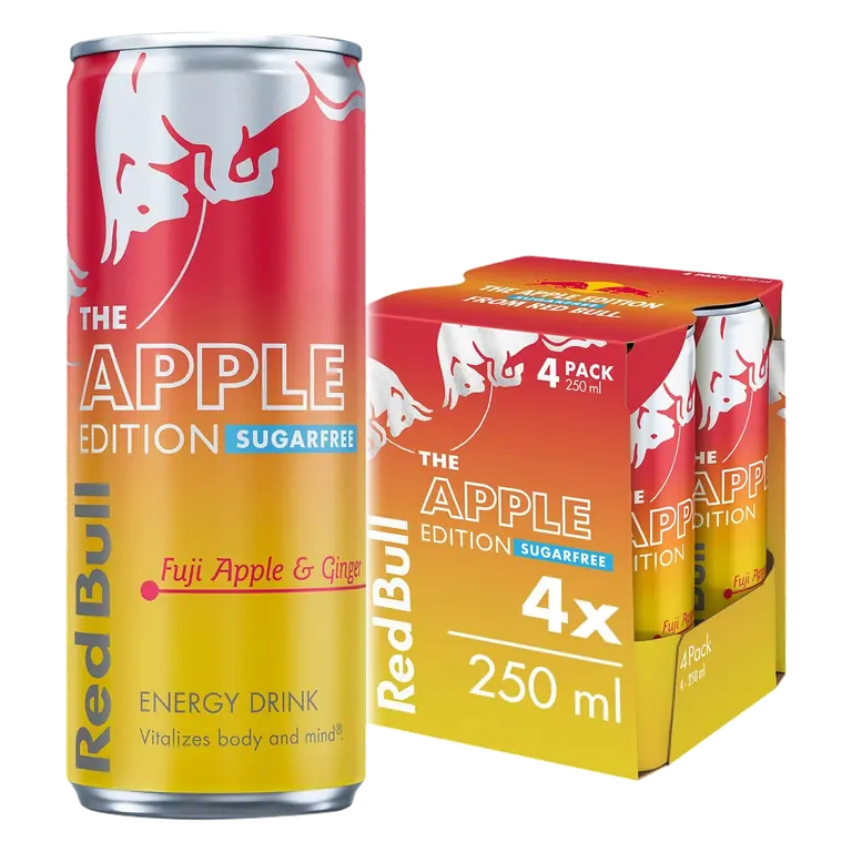 Energy Drink Sugar Free Fuji Apple & Ginger 4 x 250ml