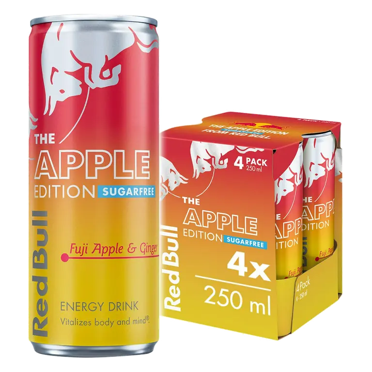 Energy Drink Sugar Free Fuji Apple & Ginger, Winter Edition 4 x 250ml