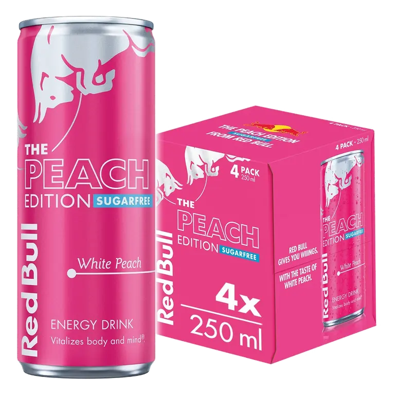 Energy Drink Sugar Free Peach Edition White Peach