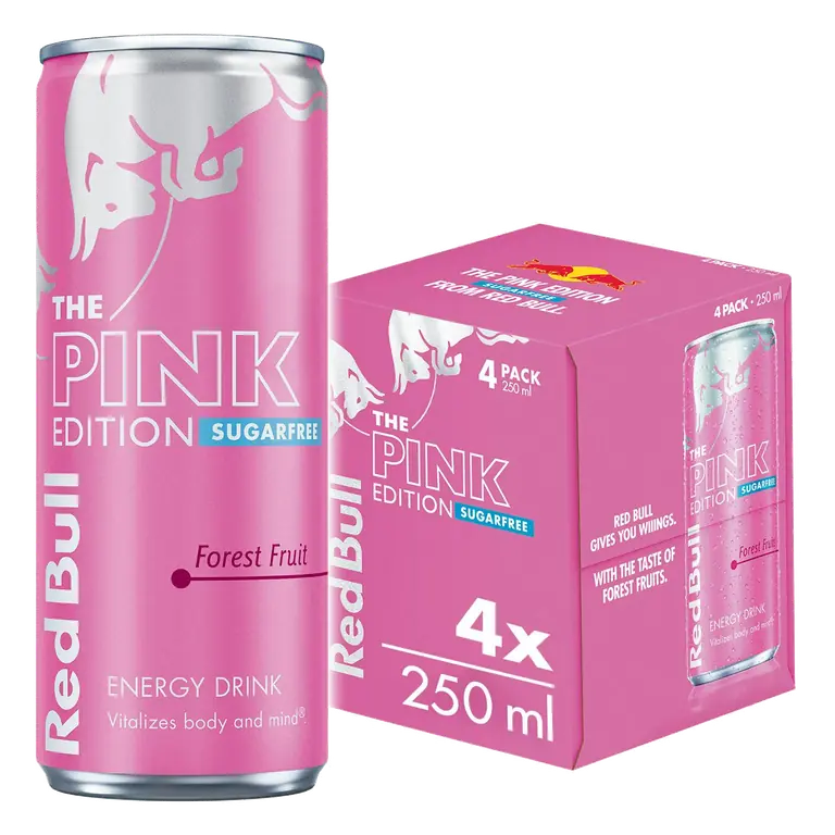 Energy Drink Sugar Free Pink Edition Forest Fruits 4x250ml