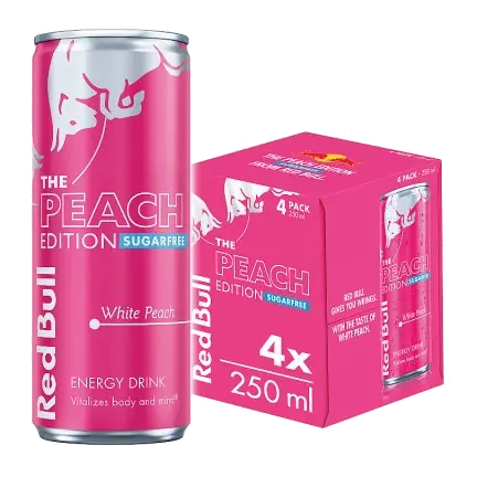 Energy Drink Sugar Free Summer Edition Peach