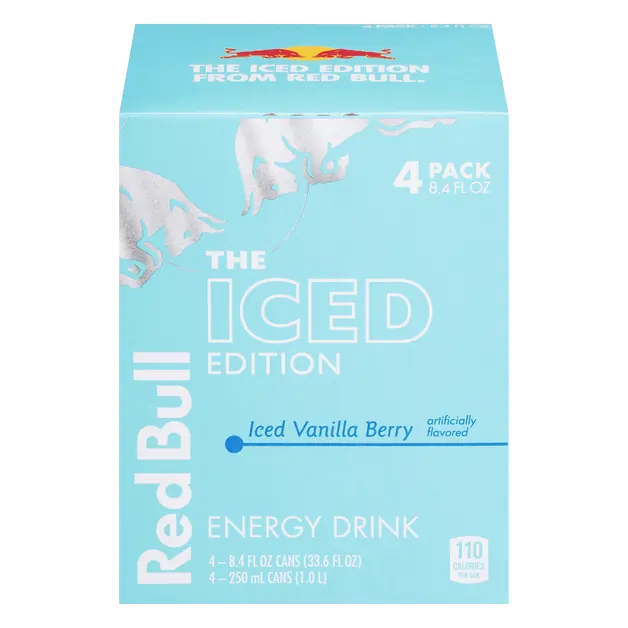 Iced Vanilla Berry Energy Drink - 4 pk