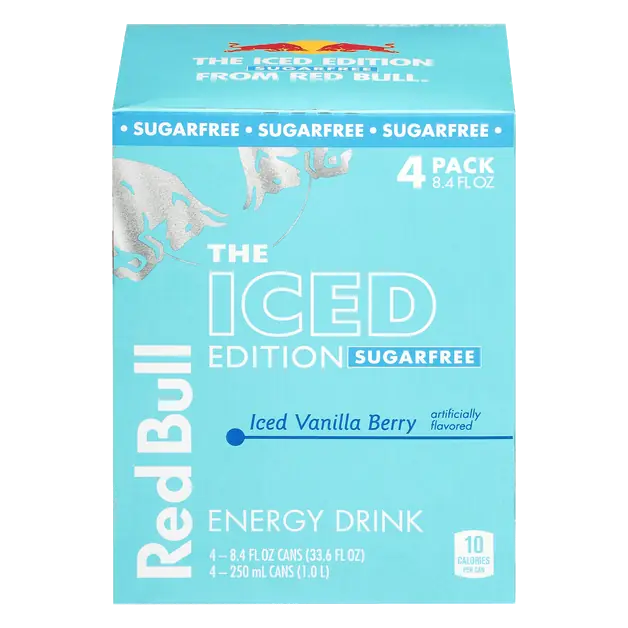Sugar Free Iced Vanilla Berry Energy Drink - 4 pk