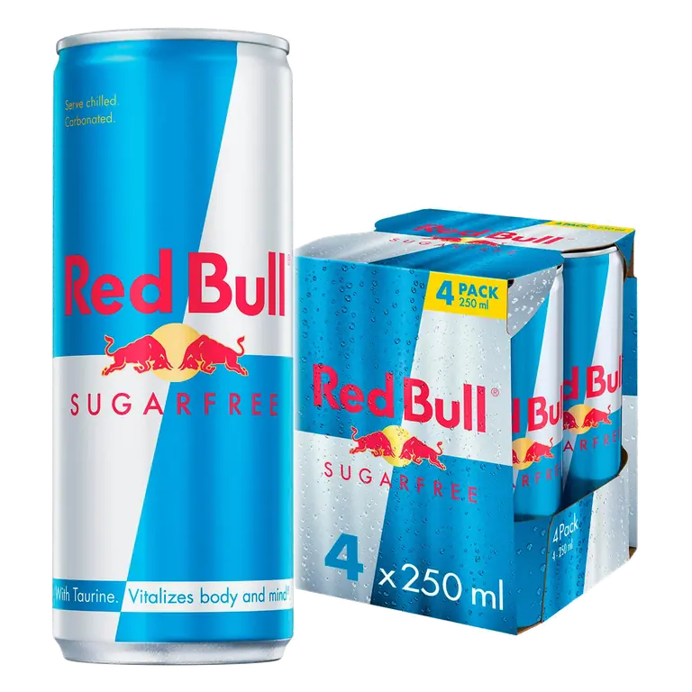 Red Bull Sugarfree Energy Drink 250ml 4 Pack