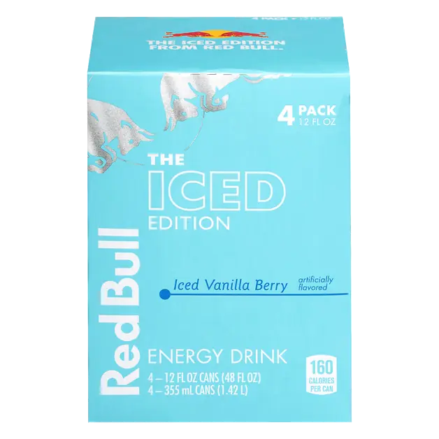 The Iced Edition Vanilla Berry Energy Drink - 4 pk