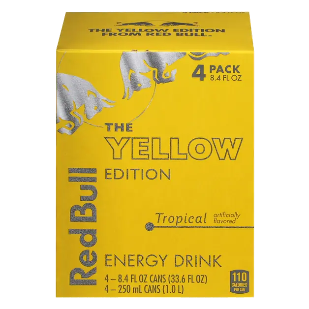 The Yellow Edition Tropical Energy Drink - 4 pk