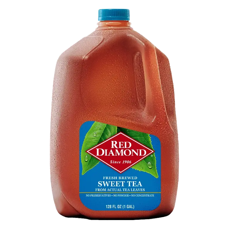 Red Diamond All Sweet Tea, 1gal (128 fl oz: Caffeinated, Low Sodium, No Artificial Sweeteners