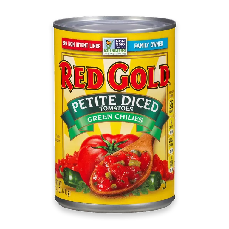 Petite Diced Tomatoes with Green Chilies