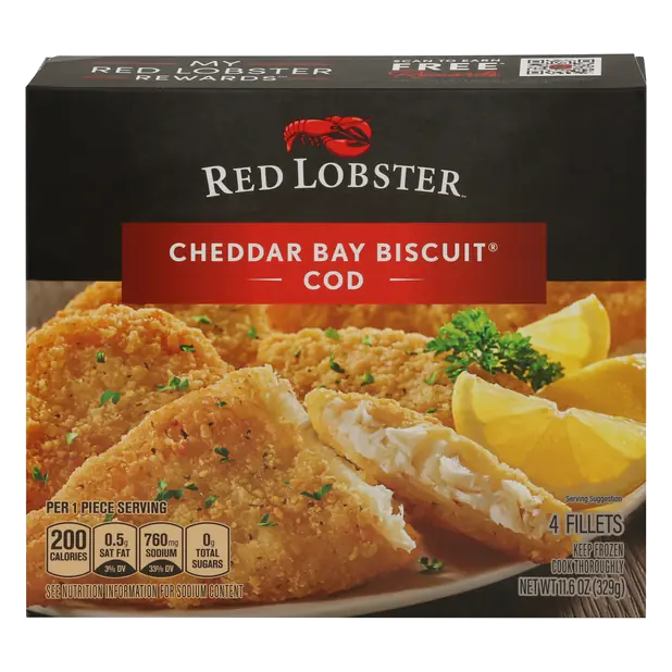 Cheddar Bay Biscuit Cod Fillets - 4 ct Frozen