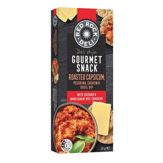 Gourmet Roasted Capsicum Pecorino Basil & Cashew Dip 3 Pack
