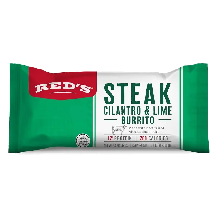 Red's All Steak Cilantro & Lime Burrito, 4.5oz: Beef