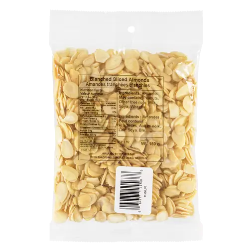 Almonds Blanched Sliced 150 g