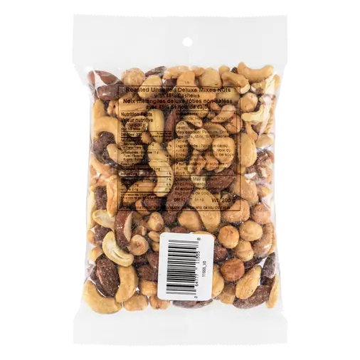 Deluxe Mixed Nuts No Peanuts Roasted Unsalted 200 g