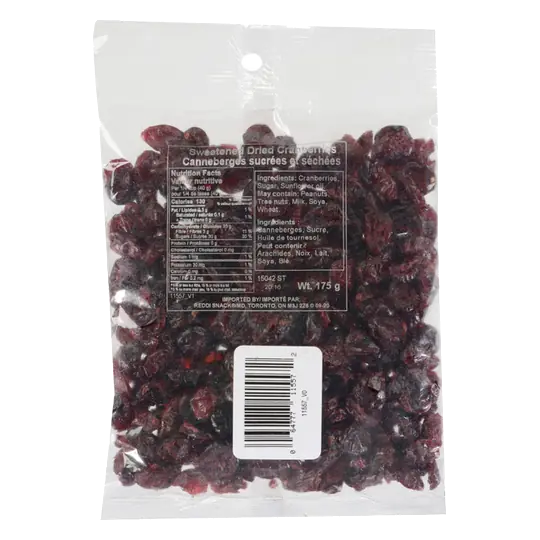 Dried Cranberries Sweetened 175 g