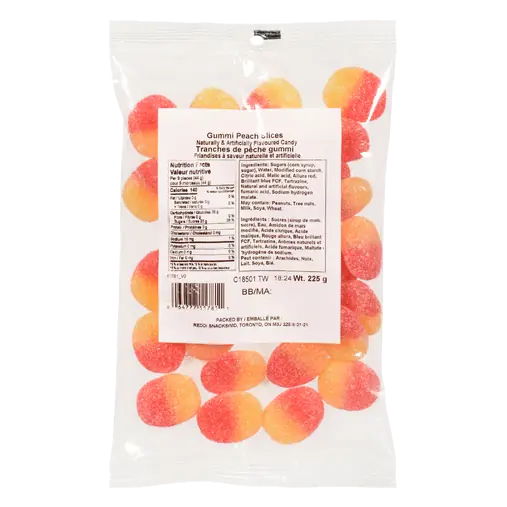 Gummi Slices Peach 225 g