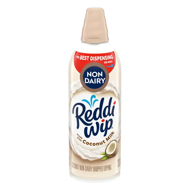 Non-Dairy Whipped Cream Topping Made with Coconutmilk