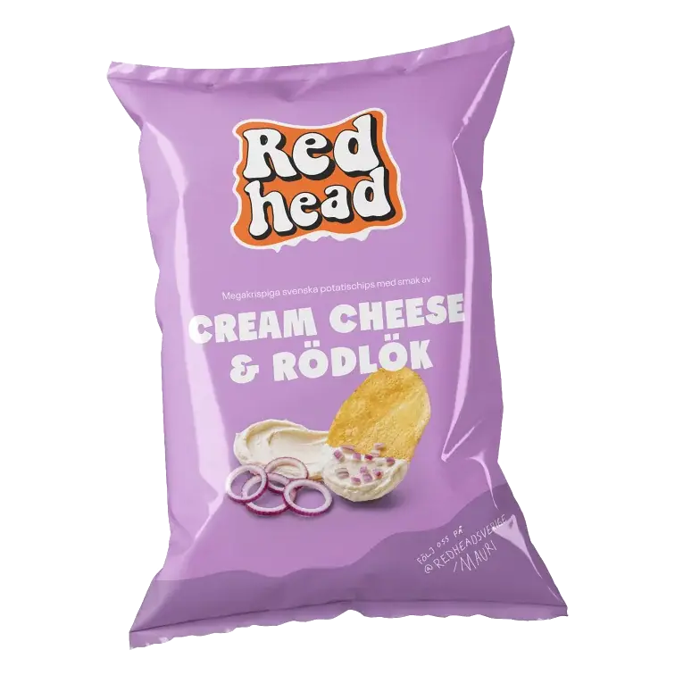 Chips Cream cheese och Rödlök 150g