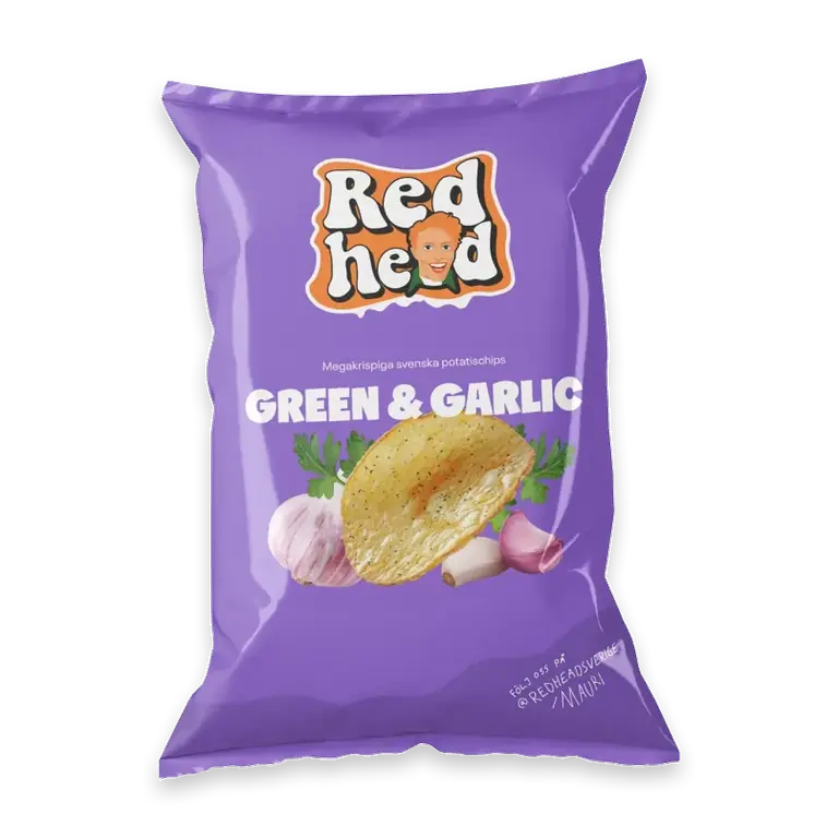 Chips Green & Garlic 150g