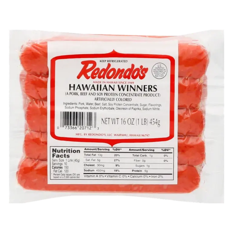Redondo's Hawaiian Winners, 16oz: Pork