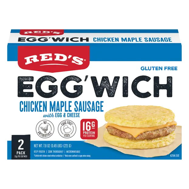Gluten Free Egg'Wich Chicken Maple Sausage Egg & Cheese - 2 ct