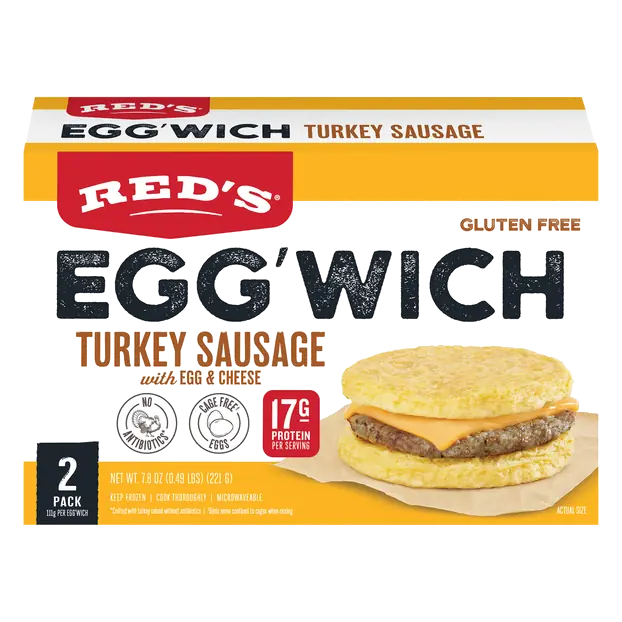 Gluten Free Egg'Wich Turkey Sausage Egg & Cheese Sandwich - 2 ct