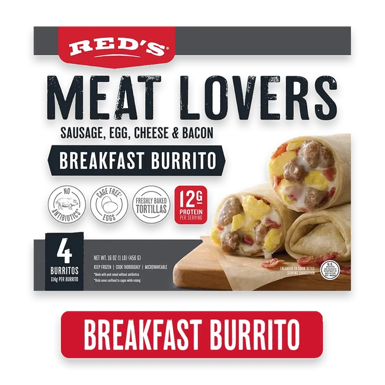 Meat Lovers Breakfast Burrito