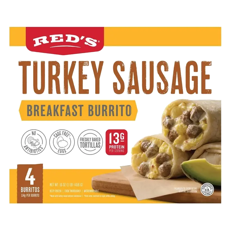 Turkey Sausage Breakfast Burrito