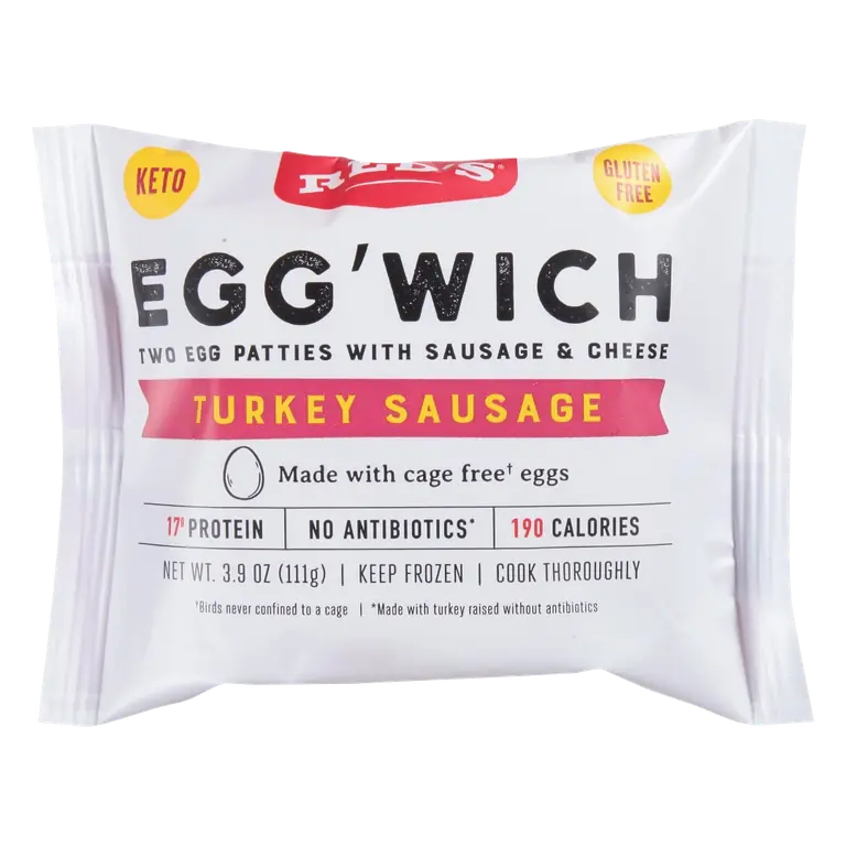 Turkey Sausage Egg 'Wich Breadless Sandwich