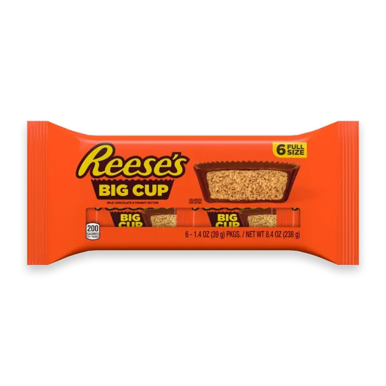 Big Cup Milk Chocolate Peanut Butter Cups Candy Packs