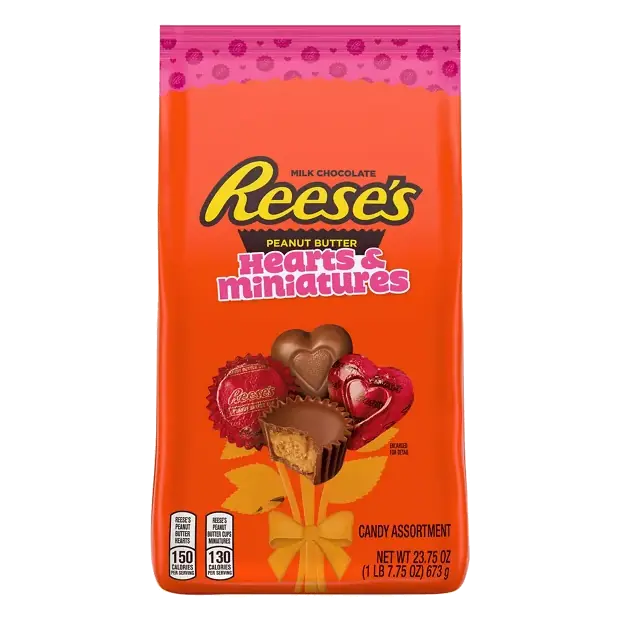 Candy Assortment, Milk Chocolate, Peanut Butter, Hearts & Miniatures