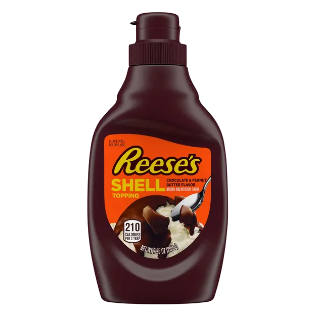Chocolate & Peanut Butter Shell Topping