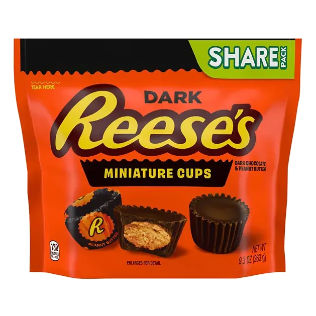 Dark Chocolate & Peanut Butter Miniature Cups Share Pack