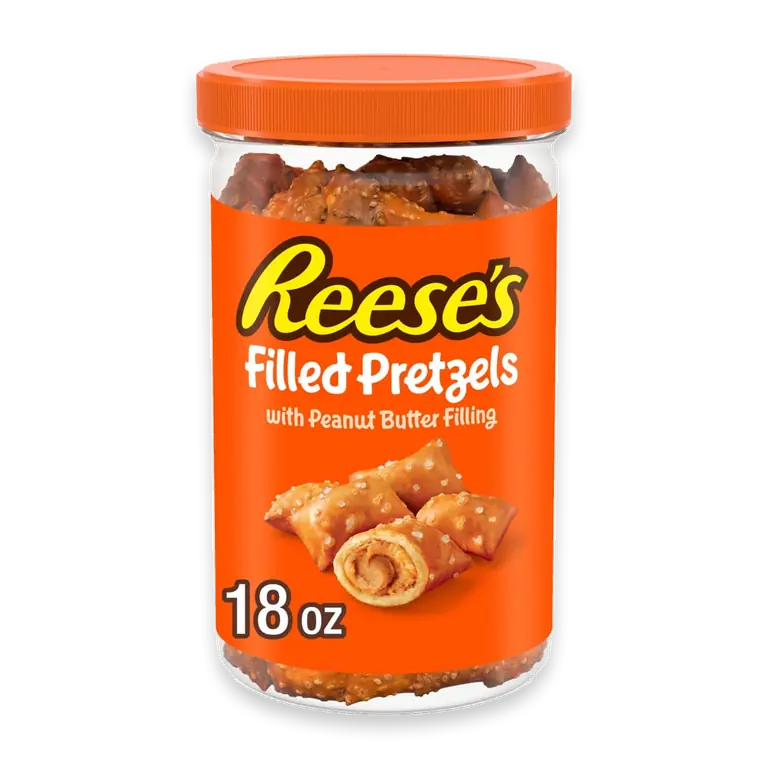 FILLED PRETZELS WITH PEANUT BUTTER FILLING
