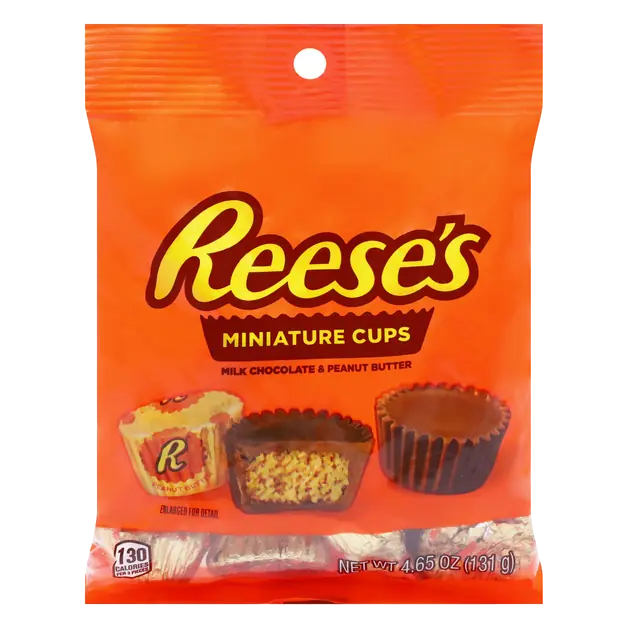 Milk Chocolate Peanut Butter Cups Candy Miniatures