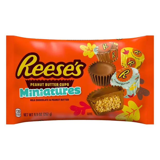 Miniatures Milk Chocolate Peanut Butter Cups Fall Candy