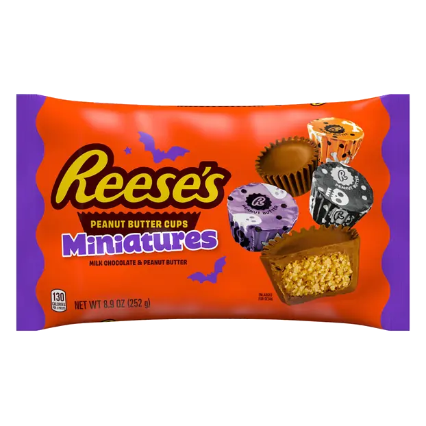 Miniatures Milk Chocolate Peanut Butter Cups Halloween Candy