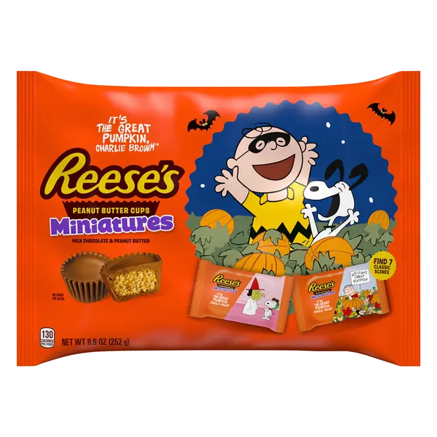 Miniatures Snoopy & Friends Peanut Butter Cups Halloween Candy
