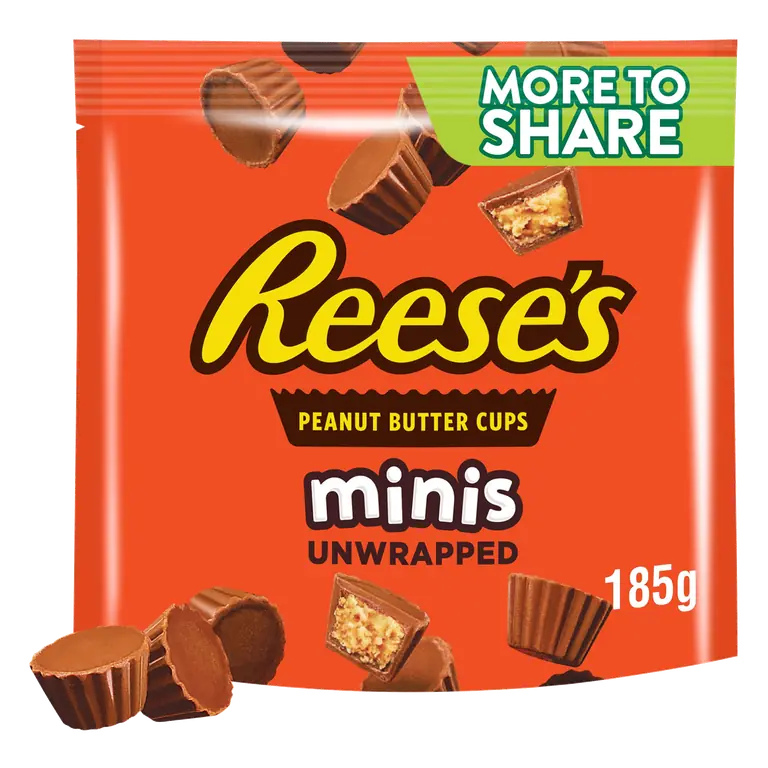 Reese's Minis Peanut Butter Cups Unwrapped More to Share 185g