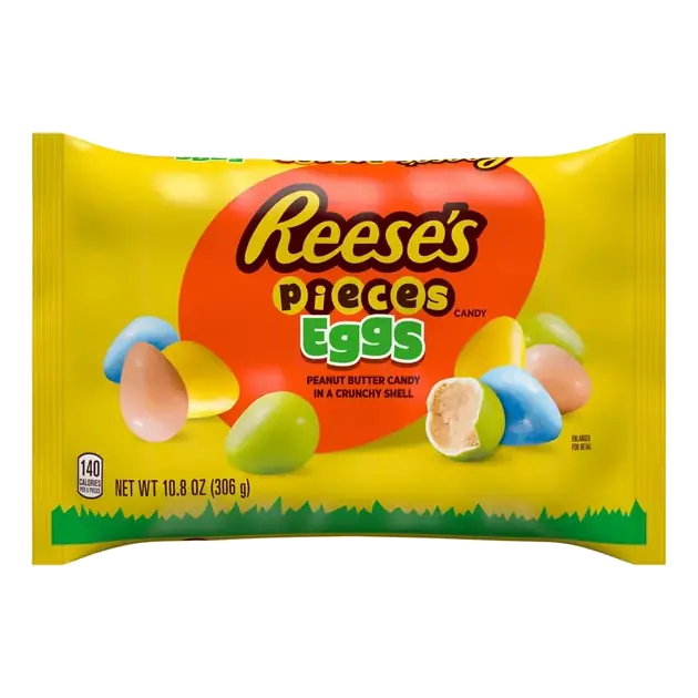 Peanut Butter Candy in a Crunchy Shell Egg Pieces