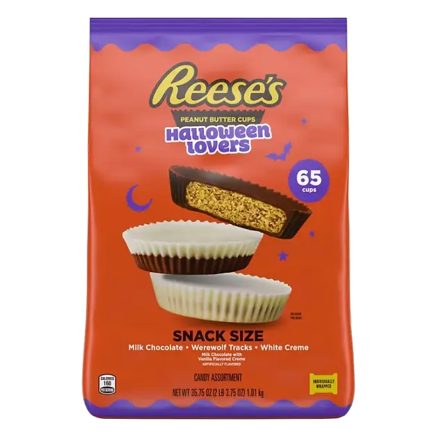 Peanut Butter Cups, Halloween Lovers, Snack Size