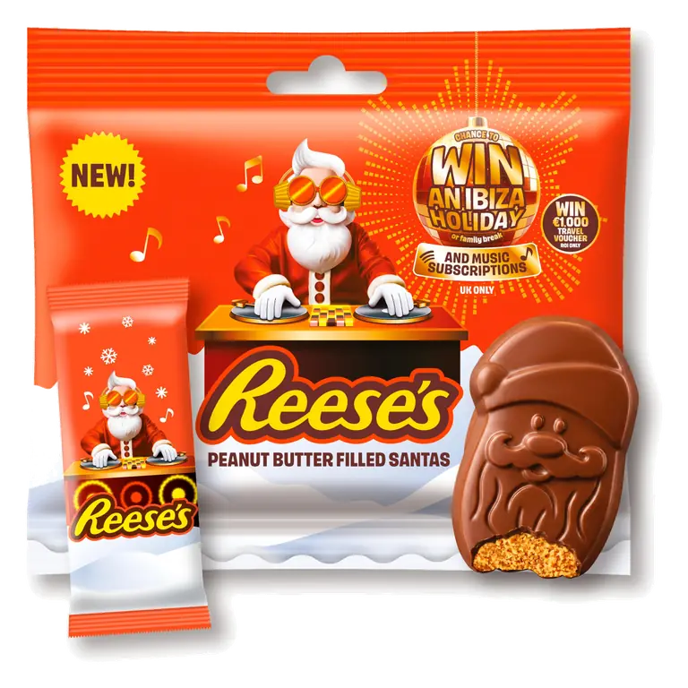 Reese's Peanut Butter Filled Santas Treat Bag 55g