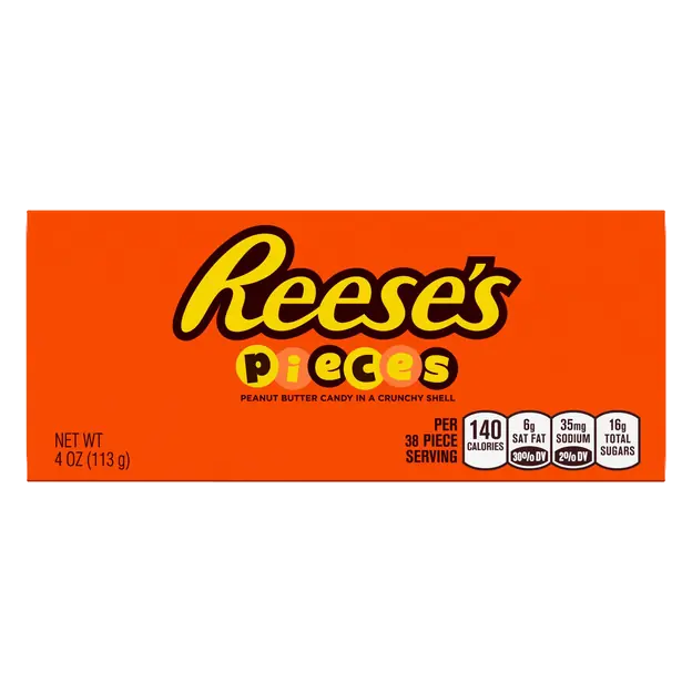 Pieces Peanut Butter Candy Movie Theater Box