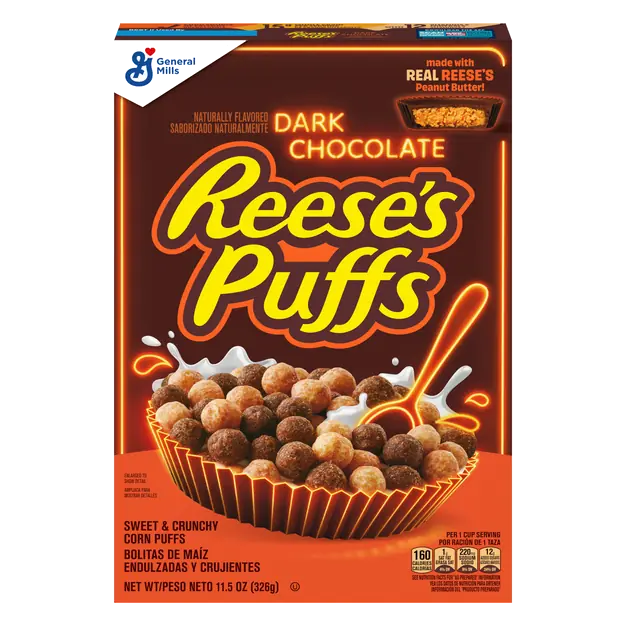 Puffs Dark Chocolate Peanut Butter Cereal
