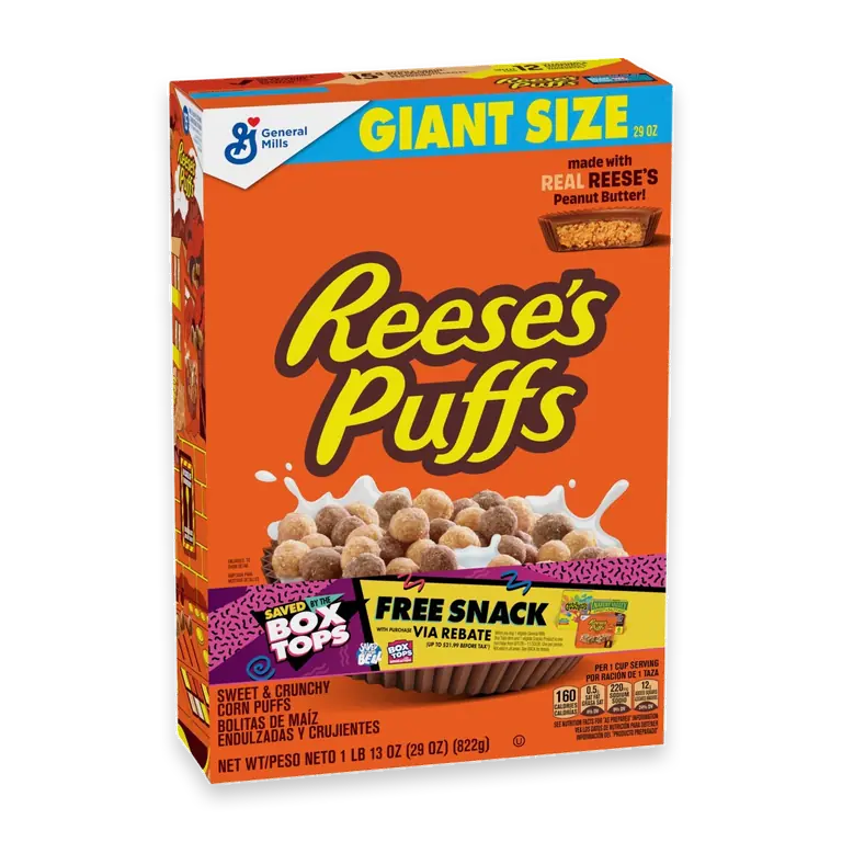 General Mills Reese's PUFFS Chocolatey Peanut Butter Cereal Giant Size